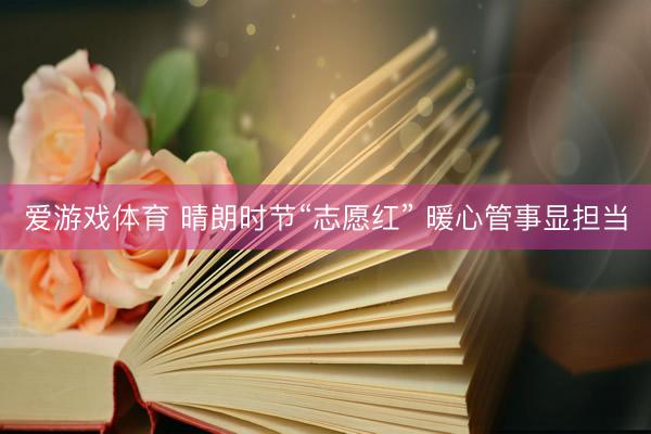 爱游戏体育 晴朗时节“志愿红” 暖心管事显担当